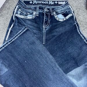 Flared Pants with rhinestones